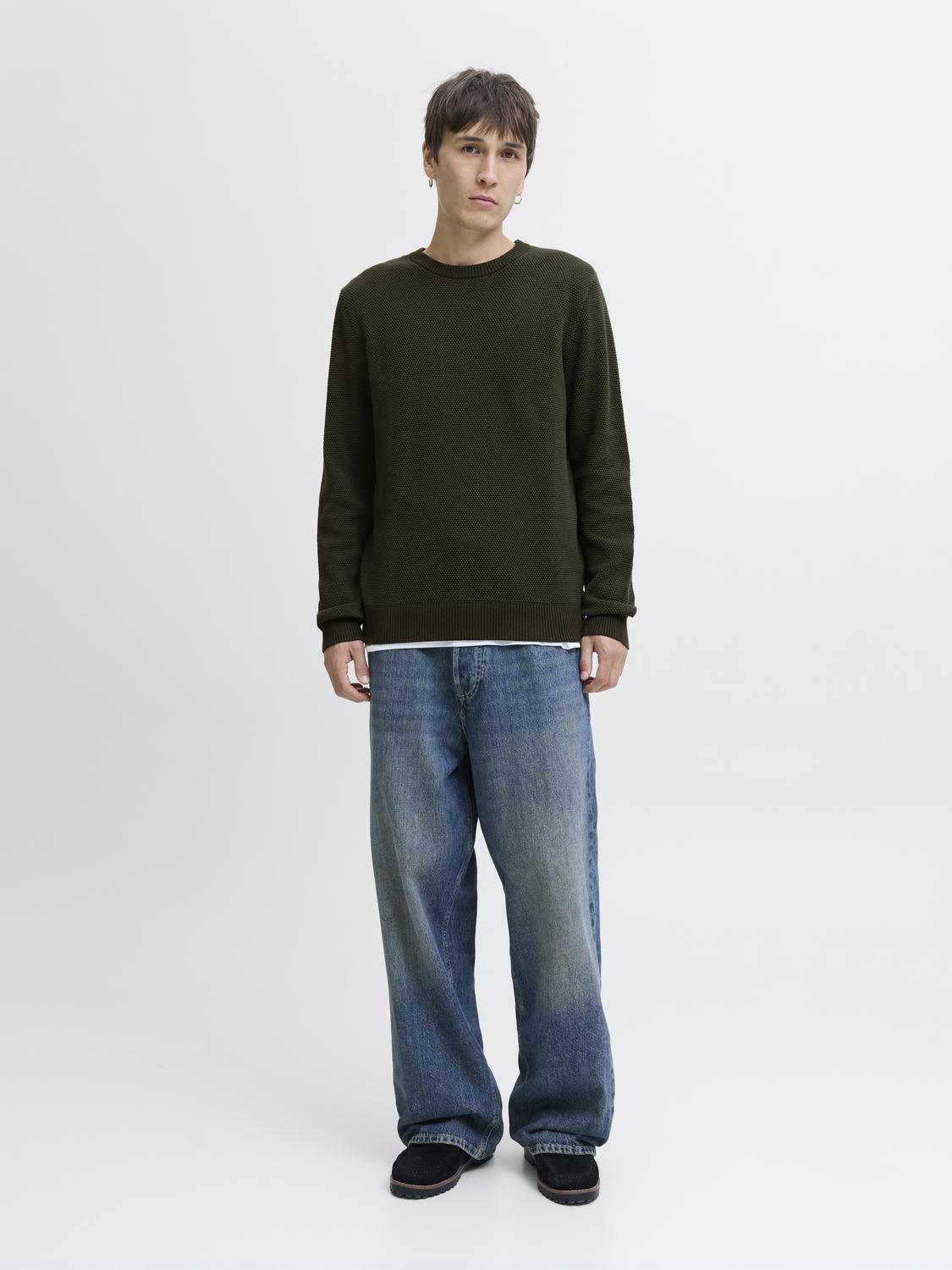 JJEGLOBE KNIT CREW NECK